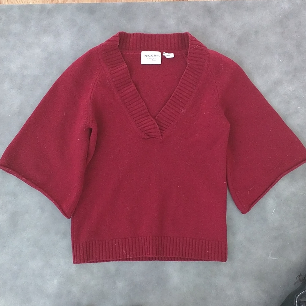 Micahel Stars Cashmere blend Kimono sleeve sweater